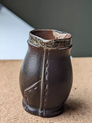 £5 • Buy Antique Doulton Leatherware Miniature Pitcher