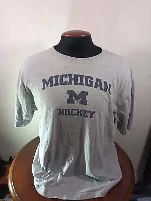 Michigan Hockey T-shirt Men's Large Adidas Multicolor Graphic Cotton Blend • $10.80