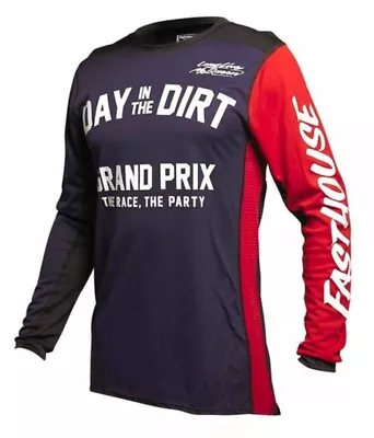 FastHouse Redbull Day In The Dirt 24 Grand Prix Jersey Blue Genuine Size: Large • $49.95