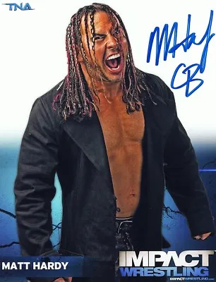 Matt Hardy Signed Autographed 8x10 TNA Impact PROMO Photo WWE Wrestling - W/COA • $13.99
