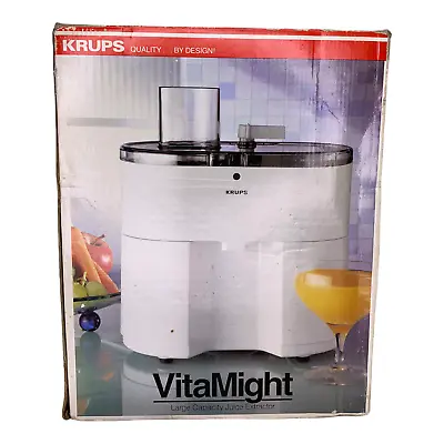 KRUPS VitaMight Large Capacity Juice Extractor Kitchen Type/Model 294 200 Watts • $19.99