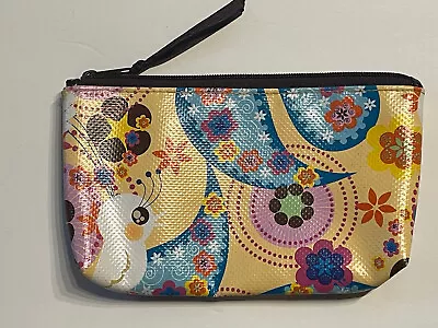 £8.58 • Buy Dot Retro Bird Makeup Case Cosmetic Bag Pouch Pencil Clutch