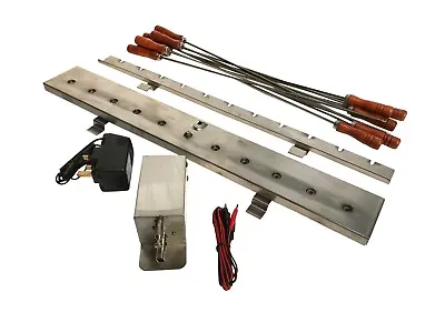 £99.99 • Buy Cypriot 11 Rotisserie Skewer Motorized Gearing System To Affix To Your BBQ 