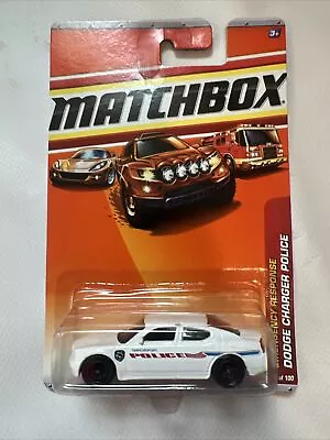 2011 Matchbox White Dodge Charger Police Shreveport Police Mbx #58 Vhtf D2 • $11.99