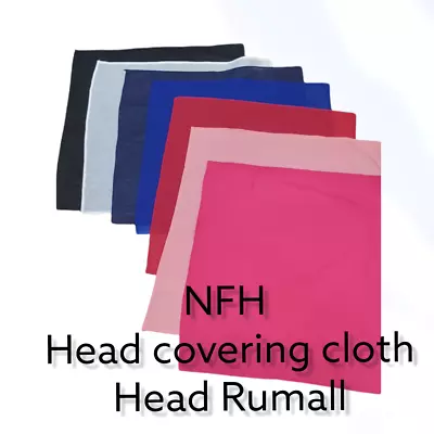 Plain Coloured Handkerchief Head Rumallas 100% Cotton Lightweight  XL 22  X 22  • £1.99