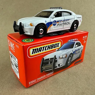 Matchbox Power Grabs Dodge Charger Pursuit White 86/100 2022 1:64 Diecast Car • $2.99