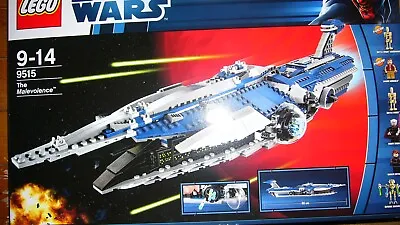 $527.09 • Buy NEW LEGO Star Wars 9515 The Malevolence Dooku Clone Grivous Padme Amidala Kg New