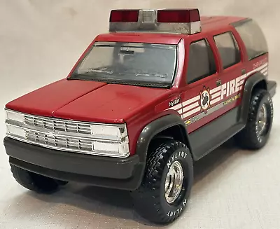 Vintage NYLINT Pressed Steel Chevrolet Chevy Fire + Rescue Truck W Light Bar • $30