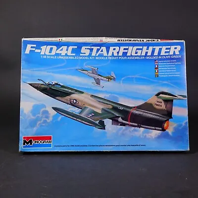 Lockheed F-104C Starfighter Monogram 1:48 Model Kit 5433 Sealed Box 1984 • $39.99