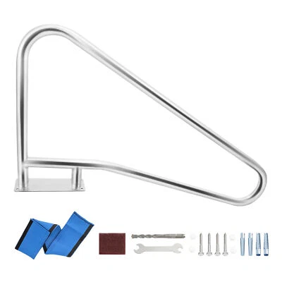 $217.99 • Buy TCFUNDY Stainless Steel Pool Handrail Inground Stair Ladder Grab Hand Rail