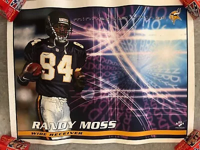 2004 Football Poster * Randy Moss Minnesota Vikings 25x21’' Pb4  • $15.99