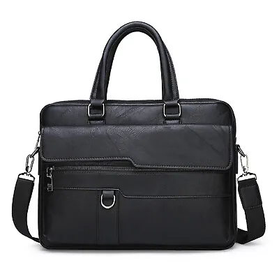 Men Laptop Bag Case Messenger Business Briefcase Satchel PU Leather Shoulder Bag • $24.50