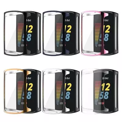 Smart Watch Screen Protector Protective Case Cover TPU For Fitbit Charge 5 • $5.46