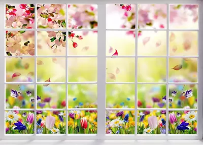 7X5Ft Spring Backdrop Spring Pink Flowers Photography Backdrop Nature Backdrop E • $26.62