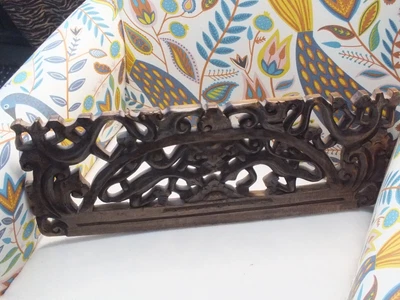 £21 • Buy Wooden Fret Work Carved Panel With Small Lizards Decoration On.
