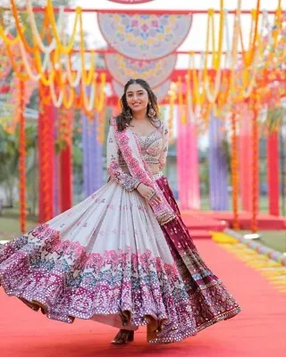 Bollywood Lehenga Choli Ethnic Indian Wedding Bridal Party Wear Dress  • $80.99