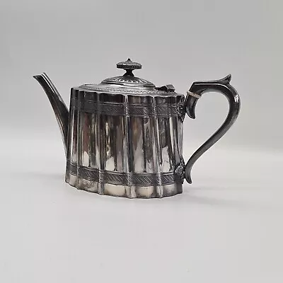 Antique James Dixon & Son Silver Plated Commode Shaped EPBM Teapot • £40