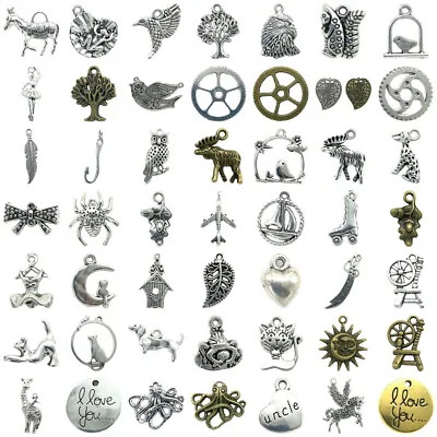 Tibetan Silver Charms Pendants For Jewelry Making Earrings Necklace NO.201-250 • $0.99