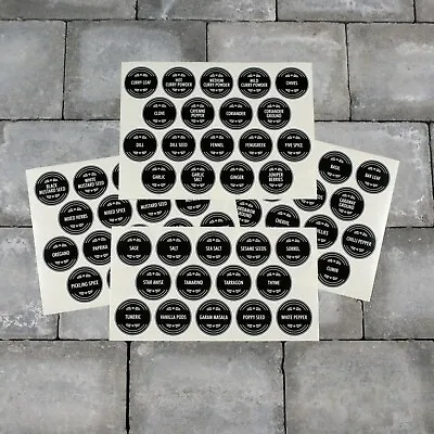 £6.99 • Buy 68 X Spice / Herb Storage Jar Labels Stickers Decals - 40mm