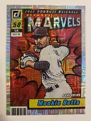 2022 Panini Mookie Betts Donruss Marvels Vector Parallel Insert #M-3 Los Angeles • $0.99