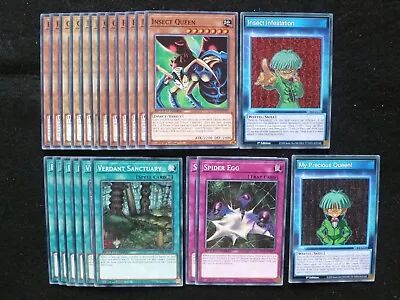 Yu-gi-oh 20 Card Insect Queen / Weevil Underwood Speed Duel Deck *ready To Play* • £6.90