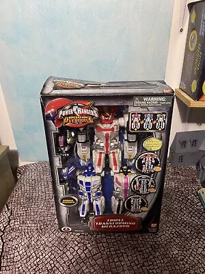 Mighty Morphin Power Rangers Triple Transforming Megazord Bandai New Overdrive • $65