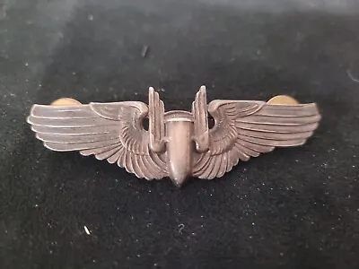 £84.81 • Buy Rare WWII WW2 Gunner Sterling Silver Wings Bullet 2 Pin Back 3 Inches