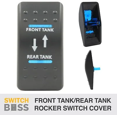 Rocker Switch Cover Only FRONT TANK REAR TANK Suit Blue LED Boat Caravan Marine • $8.90