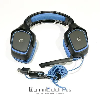 $89.99 • Buy Logitech G430 Black/Blue Over The Ear Gaming Headset Xbox PS5 PC Tested Works