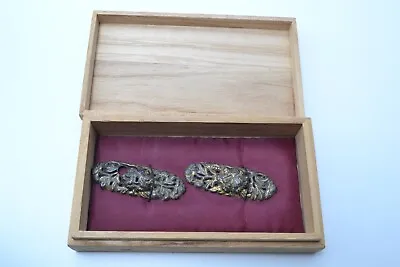 Ezo Menuki Antique Japanese Sword Kodogu Mumei Made Of Brass At Muromachi • $750