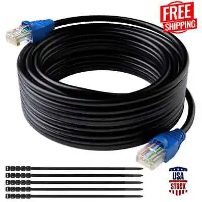 $79.99 • Buy Outdoor Cat 6 Ethernet Cable Waterproof Network Internet Direct Burial 25 - 300f