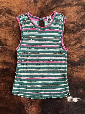 Vtg Missoni Tank Top Striped Sz Small 40 • $50