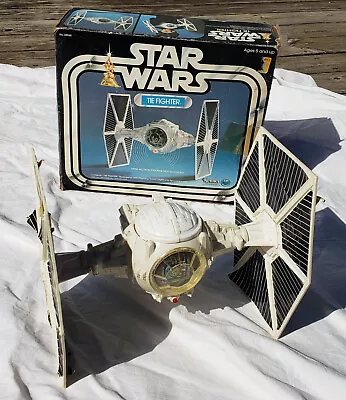 Star Wars Vintage Imperial TIE Fighter White Kenner 1978 W Box Light Sound Works • $119.95