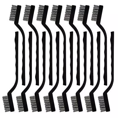 Topbuti 15 Pcs Mini Stainless Steel Wire Brush Set For Cleaning Welding Slag • $11.48