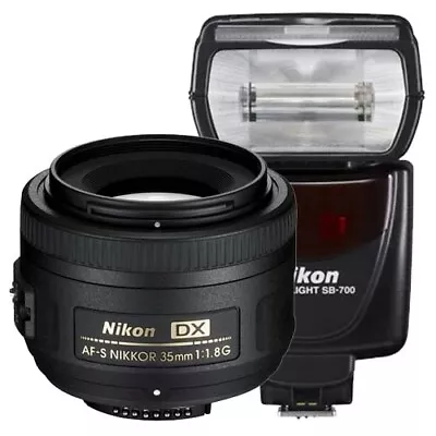 Nikon 35mm F1.8G Lens And SB-700 Flash • $598.85