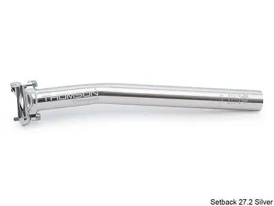 Thomson Masterpiece Seatpost - Silver 27.2 X 330mm Setback • $229.99