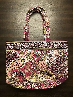 Vera Bradley East West Tote Very Berry Paisley Retired Magnet Handbag Purse • $20