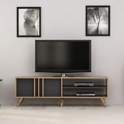 Tv Unit With Decor Panel Plus  Panel-Minar Rilla Modern  Living Room Etgshop • £441.73