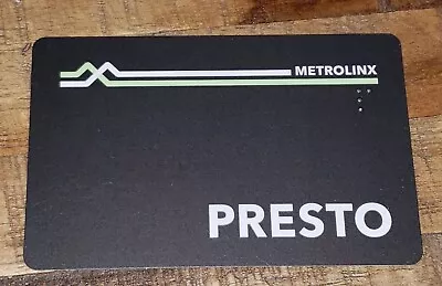 Toronto Transit PRESTO Fare Plastic Reloadable Card Subway CANADA • $18.15