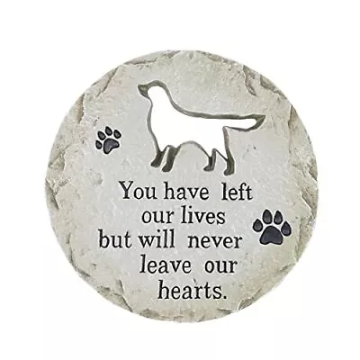 Dog Memorial Garden Stepping Stone Marker Durable Weather-Resistant Cement 12... • $44.81