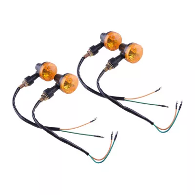 4x/Kit Motorcycle Round Turn Signals Lamp Blinker Light Universal OFF-road ATV H • $14.81