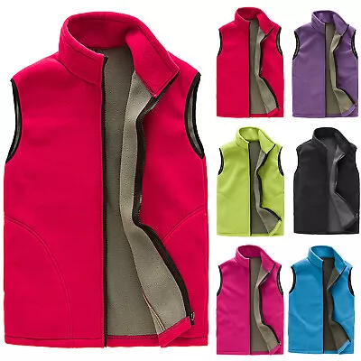 Women Couples Zip Outdoor Winter Warm Sport Vest Sleeveless Pockets Jacket Coat • $27.94