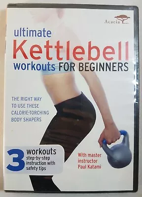 Ultimate Kettlebell Workouts For Beginners 2012 DVD NEW Paul Katami Acacia  • $14.95