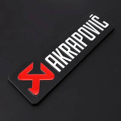 Metal AKRAPOVIC Exhaust Heat Resistant Foil Car Auto Emblem Badge Decal Sticker • $11.90