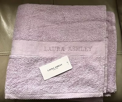 2 X Laura AshleyLilac Embellished Bath Towels 70cmx130cm • £35