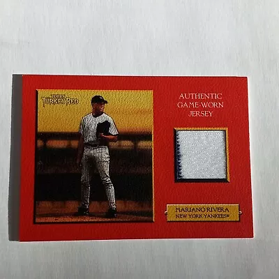 2006 Topps Turkey Red Game Worn Yankees Pinstripe Jersey Mariano Rivera #D / 150 • $19.95