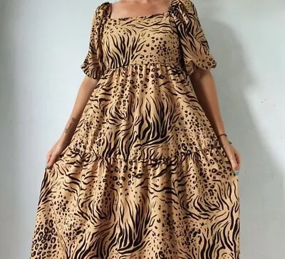 $25 • Buy ASOS Wild Thing Maxi Jungle Dress 14