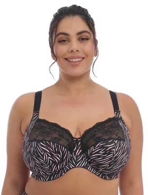 Elomi Morgan Serengeti Black Animal Print Full Cup Bra • $33.56