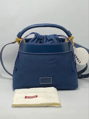 $298 • Buy Staud Tellie Canvas Drawstring Top Handle Bag