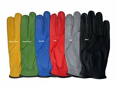 Mens All Cabretta Colored Leather Golf Gloves (Left Hand) • $9.75